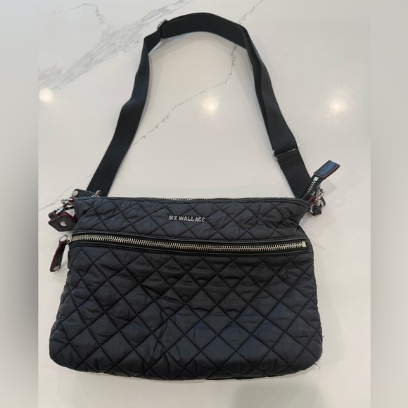 MZ Wallace Handbags - MZ Wallace Crosby black quilted nylon  Crossbody Bag One size